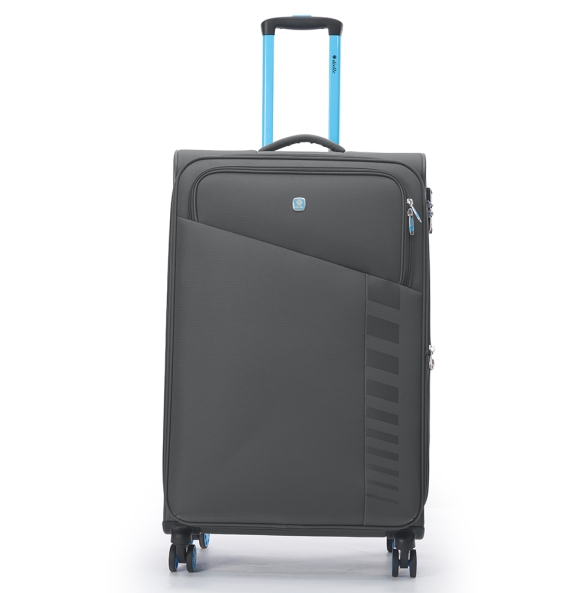 Βαλίτσα υφασμάτινη Μεγάλη DIELLE 30/70 79x48x31/34 cm Ανθρακί